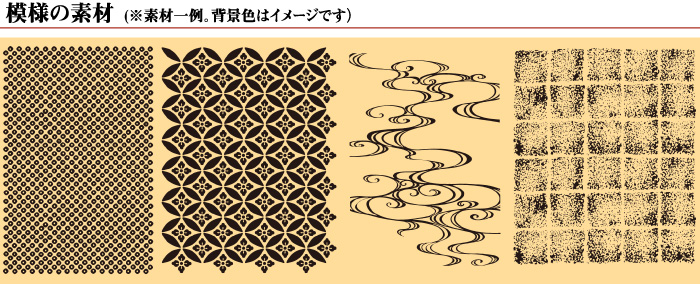 模様の素材